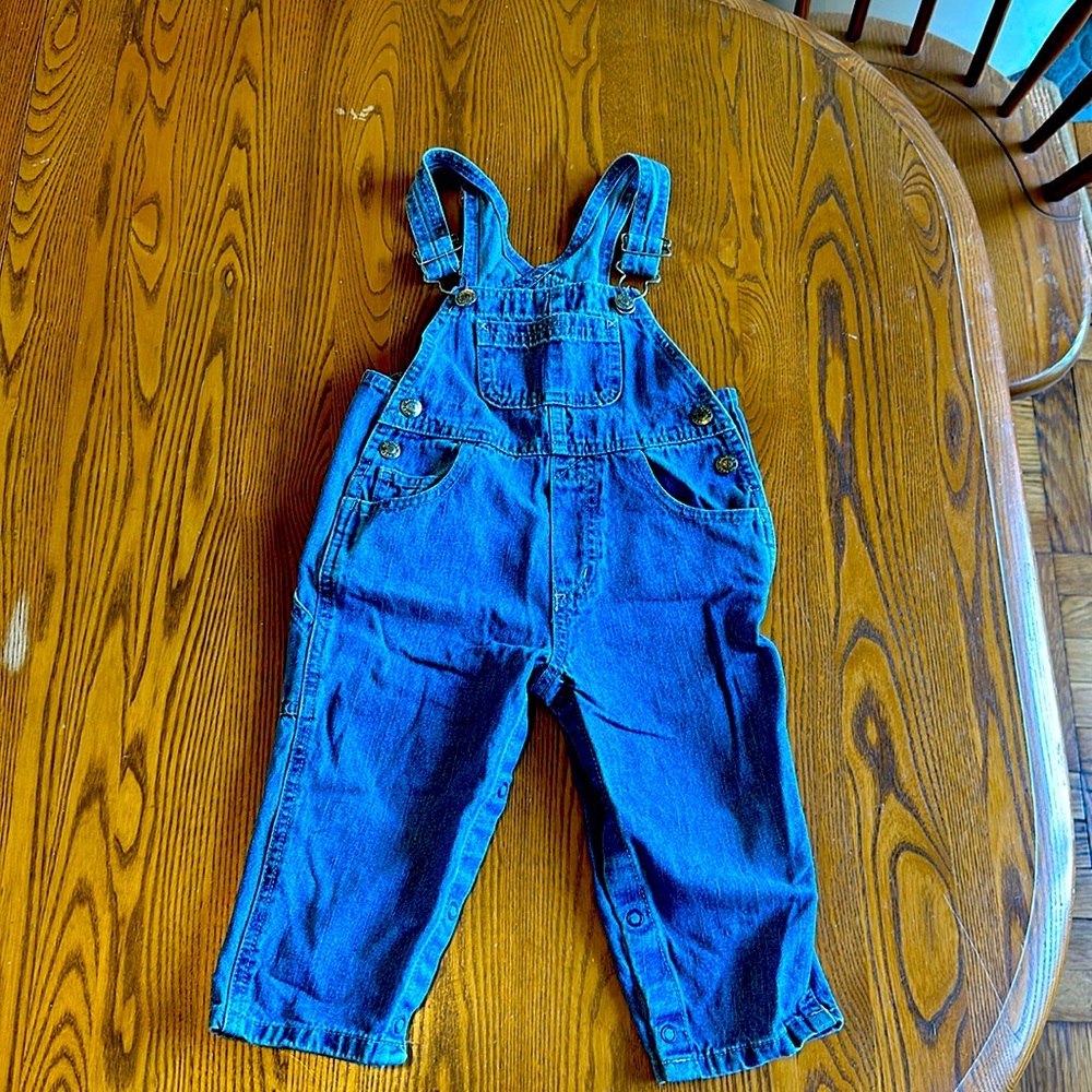 24 month overalls - snaps on the legs - super cute summer wear ! ☀️🌞☀️
